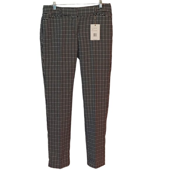 Zac & Rachel Slim Leg Black & White Pants Size 8 NWT - Picture 1 of 5